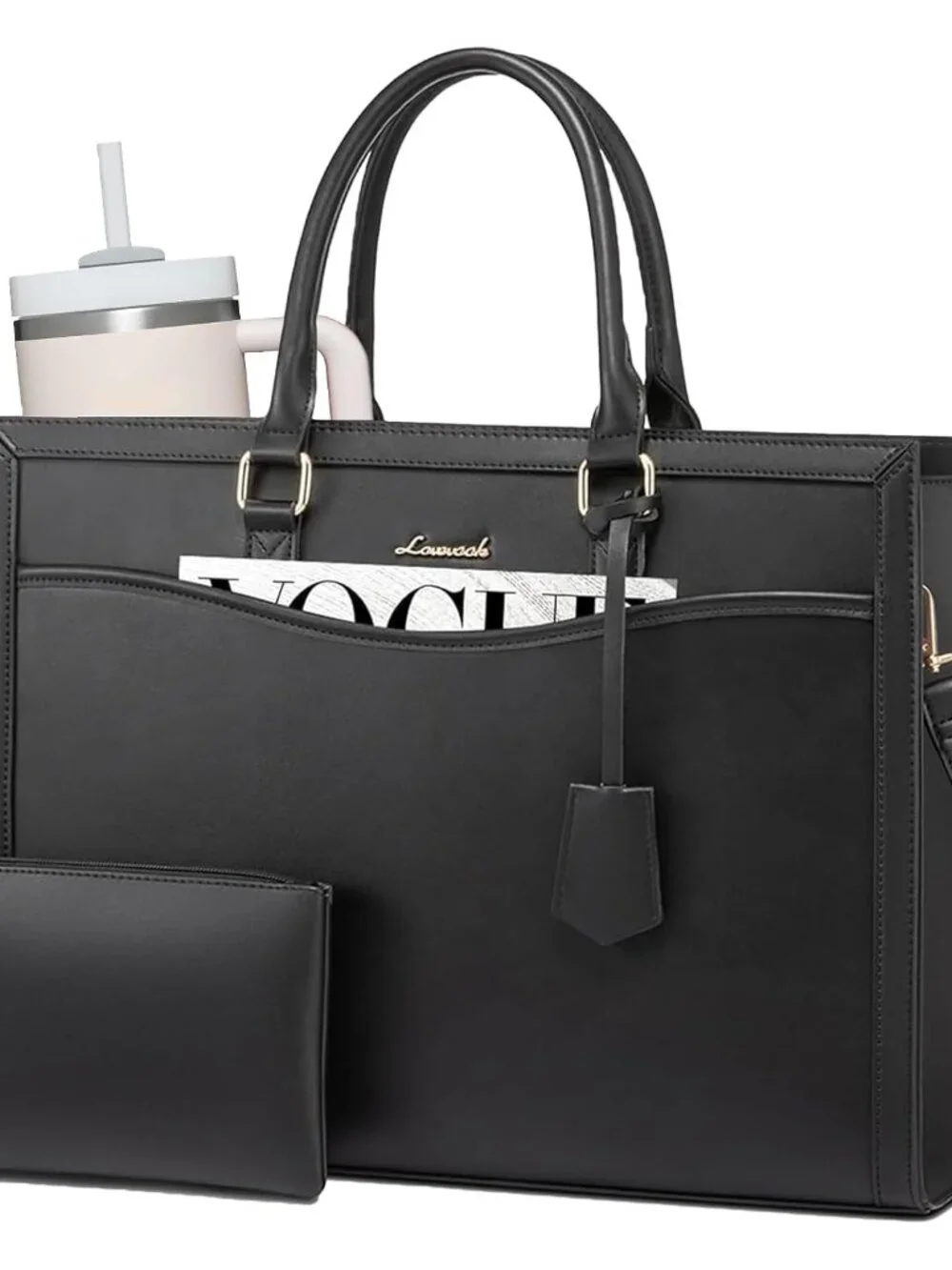 Laptop Tote Bag for Women, Office Work Bag Briefcase fit for Laptop, Large Capac